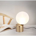 Factory Direct gold metal glass LED table lamp Chinese table lamps